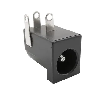 100pc Crna DC005 5.5x2.5 mm napajanje dc Priključak za zidne utičnice Priključak za pričvršćivanje dc-005 2.5*5.5 priključak dc nositelj pcb mm бочкообразного tipa