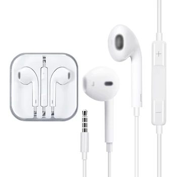 3,5 mm Ožičen Slušalice za iPhone 5 6 Slušalica s Mikrofonom Slušalice Slušalice Stereo Doček Ožičen Slušalice za Samsung Xiaomi
