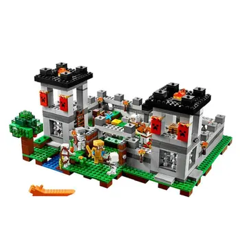 990 kom. Legoing 21127 Tvrđava Kostura Steve Moj Svijet Rudnik Postavlja blok s Figurice od Cigle Igračke za djecu