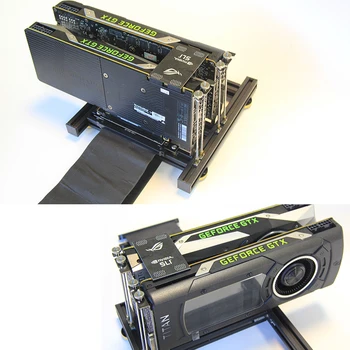 Dvostruki Nosač grafičke kartice DIY Pribor za vanjskog hlađenja Baza Može SLI Držač hladnjaka PCIE 3.0 X16