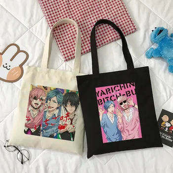 Japanska Anime Яричин Klub Platnu Vintage Svakodnevno Hip-hop Harajuku Ženska torba Velikog kapaciteta torba za kupovinu Crtani Torbe na rame