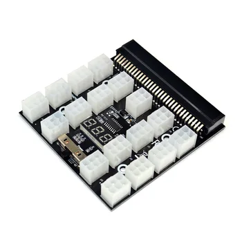 PCI-E 17x 6Pin Napajanje Dvodijelna Naknada Adapter je Pretvarač 12 za Ethereum BTC Antminer Miner Майнинг HP Server napajanje GPU