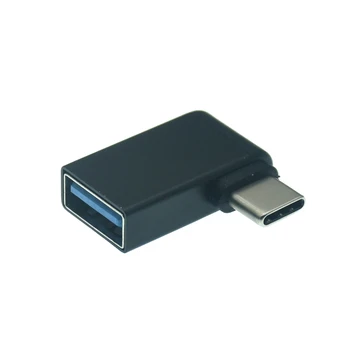 Pravokutni 90 Stupnjeva USB 3.1 tip C USB-C Tip C priključak za USB 3.0 i USB 2.0 Ženski adapter OTG Priključak pretvarač za laptop