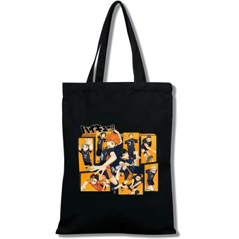 T-shirt Haikyuu Manga Нишиноя Hu Оикава Тоору Crtić tisak Grafički torbe za kupovinu za djevojčice Moderan Svakodnevni torba-тоут