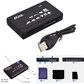 Čitač kartice Unvesal Sve u 1 USB 2.0 čitač kartica SD Adapter za čitanje memorijskih kartica TF CF i SD Mini SD, SDHC, MMC, MS XD Uređaj za čitanje